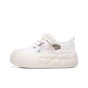 PIPI PURPLE Женские скейтерские кеды лоу-топ белые, цвет White