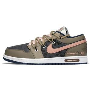 Баскетбольные кроссовки Air 1 Vintage Men Low-Top Brown/Pink Jordan