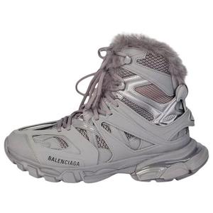 Кроссовки track hikers 'faux fur grey' Balenciaga, серый