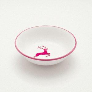 Миска для хлопьев Bordeaux Red Deer, маленькая, d: 14 см / высота: 4,5 см / 0,27 л Gmundner Keramik, бело-красный