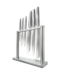 Набор ножей iD3 SAMURAI Gozen из 7 предметов с подставкой Cuisine::Pro, серебряный