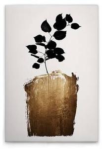 Картина на холсте A.S. Création Golden Scabiosa цвет cremegoldschwarz