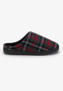 Мужские флисовые тапочки KingSize широкого размера, красный