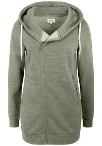 Толстовка с капюшоном на молнии Oxmo Vicky, зеленый