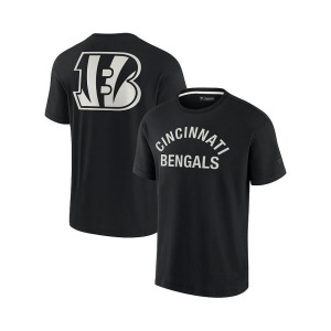 Черная мужская и женская супермягкая футболка Cincinnati Bengals с коротким рукавом Fanatics Signature, черный