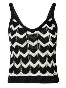 Вязаный топ KOROSHI, Black