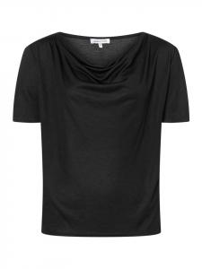 More & More Женская футболка с ниспадающим вырезом, черная