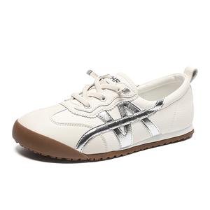 ZHR Женские низкие повседневные туфли - бежево-серебристые, цвет Beige Silver