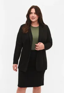 Простой блейзер с застежкой на пуговицы. Zizzi, Black