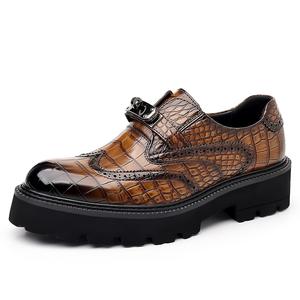 PEHL Мужские повседневные кожаные туфли желтого цвета, цвет Yellow