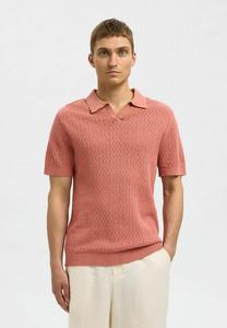 Рубашка поло SLHLINO Selected Homme, светло-розовый