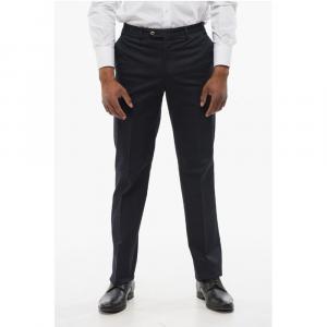 Брюки LEADER из эластичного хлопка с карманами на молнии Corneliani, Blue