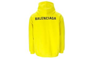 Толстовка с логотипом и принтом Balenciaga, желтый