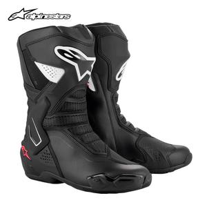 ALPINESTARS PROTECTS Женские гоночные ботинки Xing, мотоциклетные ботинки SMX-6 V3, профессиональные длинные ботинки для соревнований с защитой от падения, черно-бело-розовые, размер 39