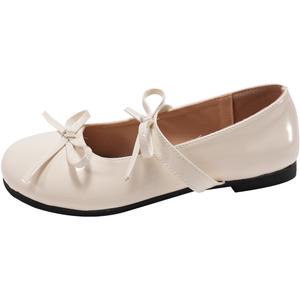 Туфли Мэри Джейн на массивном каблуке для женщин WUJI, Ecru