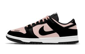 Nike Кроссовки для скейтбординга Dunk Berry Pink Heartbeat Unisex Black Pink, устойчивые к истиранию, низкие