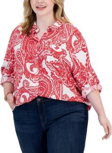 Tommy Hilfiger Solid Roll Tab, Scarlet Multi