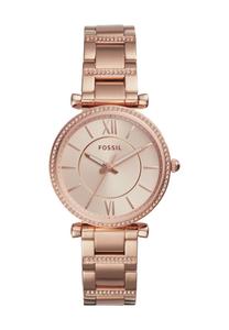 Женские часы Carlie ES4301 FOSSIL, цвет Roségold