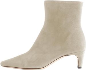 Женские модные ботильоны Miss Left с боковой молнией, низким каблуком, квадратным носком, зимние, для вечеринок и повседневной носки, размер 4-16 US, Wheat-Suede