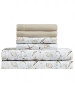 Охлаждающий комплект постельного белья из 6 предметов, размер King Caribbean Joe, коричневый