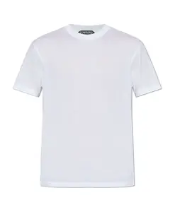 Футболка с круглым вырезом из лиоцеллового хлопка Tom Ford, белый