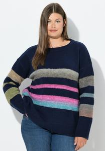 Джемпер LAURASØN LANGARM RUNDHALSAUSSCHNITT , Navy Blue/Dark Blue