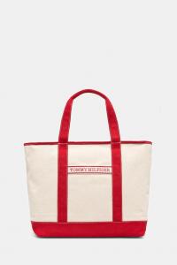 Хлопковая сумка Tommy Hilfiger, красный