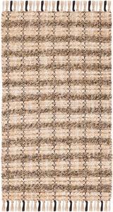 Ковер SAFAVIEH, 183 x 183 см, Cape Cod Collection, Brown & Natural, ручная работа, кисти из джута, идеально для помещений с высокой проходимостью в гостиной, спальне (CAP871T)