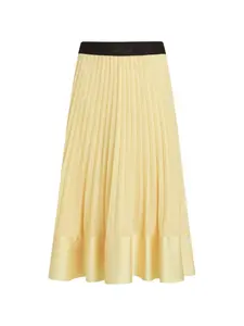 Плиссированная юбка миди Karl Lagerfeld, желтый