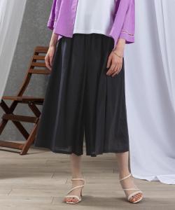 Широкие брюки длиной 3/4 Studio Picone, цвет Black (001)