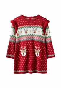 Платье-Свитер Jojo Maman Bébé, Red Christmas Scene