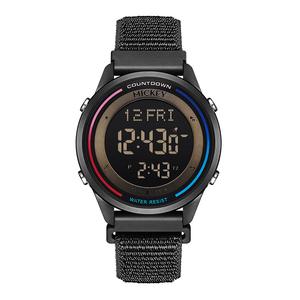 Disney Микки серия электронный механизм нейлоновый ремешок часы унисекс черный циферблат