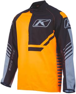 Пуловер Klim revolt с молнией на четверть длины, Black/Orange