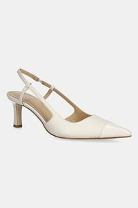 Кожаные туфли на каблуке alora с защитным носком и средней длиной голенища MICHAEL Michael Kors, белый