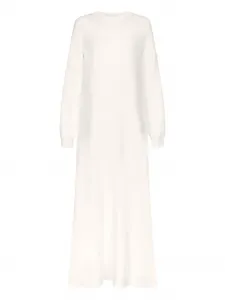 Трикотажное платье макси Lucy с длинными рукавами Loulou De Saison, белый