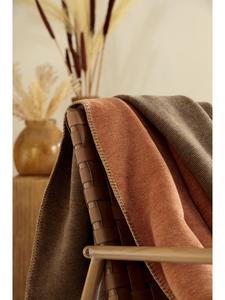 Одеяло biederlack Wohn Melange Doubleface, цвет rost-braun