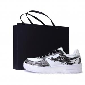 Erke Низкие кроссовки для скейтбординга, обеспечивающие защиту, амортизацию и воздухопроницаемость, мужские, черно-белые