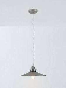 Большой потолочный светильник Tobias Single Pendant John Lewis, Silver