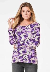 Топ с длинными рукавами GOLDNER, фиолетовый