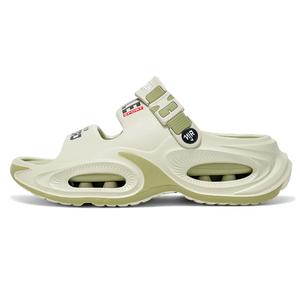 NANJIREN Мужские пляжные сандалии черно-серые с салатовым, цвет Light Green