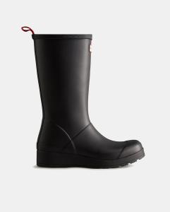 Сапоги женские резиновые Hunter Play Altas на формованной подошве, черный