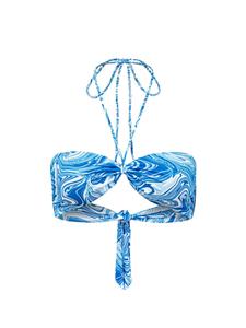 Верх бикини бандо EKCENTRIK Aquadelic, синий
