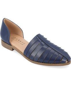 Женские балетки Anyah в клетку Journee Collection, синий