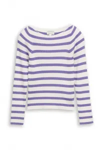 Пуловер с джемпером streifenmuster Tom Tailor, Vivid Purple/White Stripe