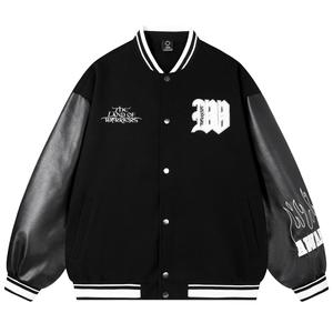 Бейсбольная куртка унисекс Tencent Video Doki, Черный (в комплекте с повседневными брюками)