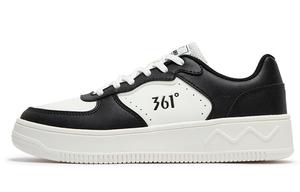 Кроссовки для скейтборда Air Force One женские с низким верхом, белый/черный 361°