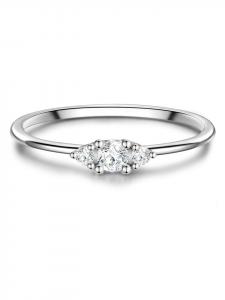 Glanzstücke München Серебряное кольцо с кубическим цирконием в оправе из серебра