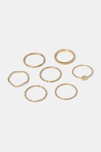 Кольцо из 7 штук Aldo, золотой