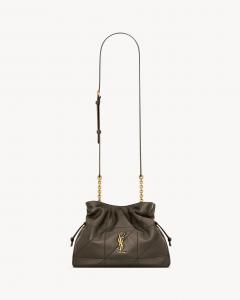 Плечевая сумка JAMIE из ягнячьей кожи SAINT LAURENT, коричневый