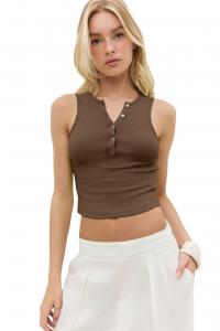 No Matter What Топ в коричневом цвете